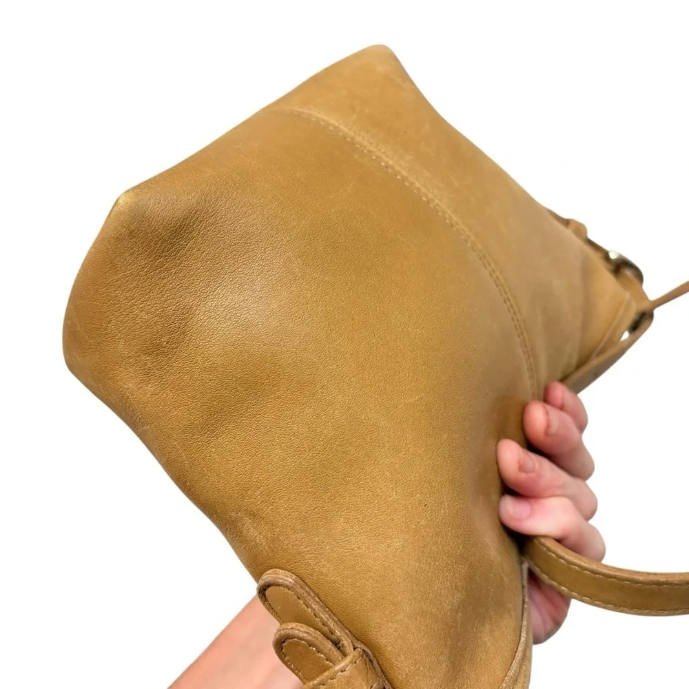 Coach 4107 mini market crossbody bag tan leather